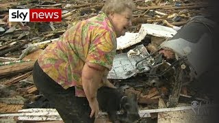 Oklahoma Tornado Dog Emerges From Debris [upl. by Chiquita]