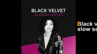 Alannah Myles  Black Velvet Lyrics Audio HQ [upl. by Teri196]