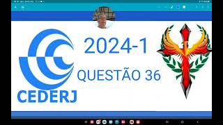 CEDERJ 20241 questão 36 As funções reais f e g são definidas por f x  log8 2  x23 e gx [upl. by Adnylam]