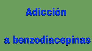 Dependencia al Clonazepam y a las Benzodiacepinas [upl. by Akemet]