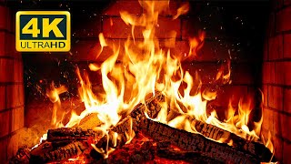 🔥 Cozy Fireplace 4K 12 HOURS Fireplace with Crackling Fire Sounds Crackling Fireplace 4K [upl. by Tamas]