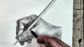 How to Draw the Hand Step by Step Holding a Pencil [upl. by Ahseim]