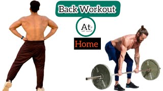 Back Workout At Home  Desi gym workout [upl. by Florrie]