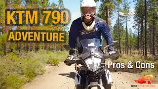 2019 KTM 790 ADVENTURE  Pros amp Cons  RIDE Adventures [upl. by Ahsercul]