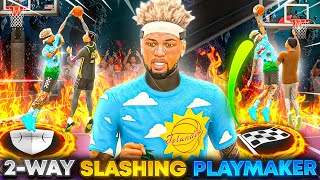 THIS New 2WAY SLASHING PLAYMAKER IS THE New META BEST ISO BUILD IN NBA 2K24 [upl. by Nylirek]