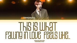 ENHYPEN HEESEUNG quotTHIS IS WHAT FALLING IN LOVE FEELS LIKEquot LYRICS [upl. by Udele241]