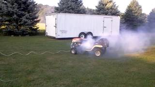 Open line of nitrous on an old lawn mower [upl. by Doy389]