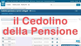 Cedolino della Pensione Inps online  Area riservata ecco come scaricarlo [upl. by Rehpoitsirhc785]