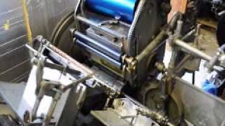 Letterpress 4 colour process printing pt1 [upl. by Dallman]