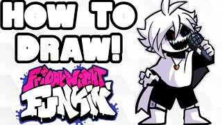 How To DRAW XTale Chara From Friday Night Funkin X Event MOD [upl. by Hancock]