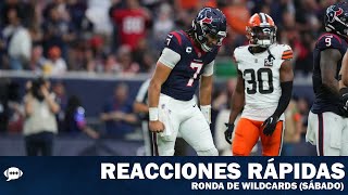 Texans y Chiefs pasan sin problemas  Reacciones Rápidas Wildcards Sábado [upl. by Eisenberg]