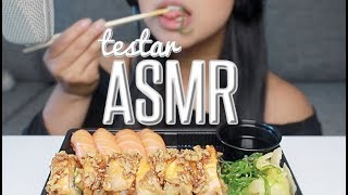 TESTAR GÖRA EN ASMR  SUSHI MUKBANG [upl. by Otxilac]