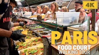 Tour in PARIS Marché Des Enfants Rouges Most Famous Food Court in PARIS 4K Walk in April 2024 [upl. by Iveson]