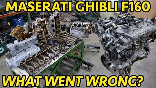 Unavoidable Failure Bad Maserati Ghibli F160 Twin Turbo V6 Engine Teardown [upl. by Hairom]