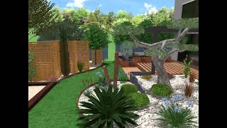 Aménagement de jardin complet 3D [upl. by Asille807]