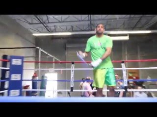 CANELO v KHAN  AMIR KHAN SKIPPING FOOTAGE  VIRGIL HUNTERS GYM HAYWARD CALIFORNIA [upl. by Nnylyak]