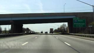 Interstate 79 Exits 77 to 72 southbound [upl. by Ardnosak]