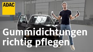 Gummidichtungen am Auto richtig pflegen und erhalten  Einfach Selber Machen  ADAC [upl. by Tniassuot]