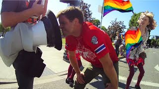 Pride Parade Preacher Tries To Reason With LGBTQ  Andy Stanley says what [upl. by Heydon51]