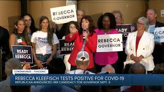 Rebecca Kleefisch tests positive for COVID19 while campaigning for governor [upl. by Andris]