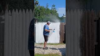 Pretreating with a foam cannon satisfyingpressurewashing foamcannon [upl. by Harcourt]