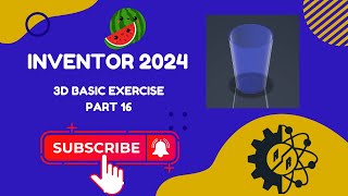 Autodesk Inventor 2024  Part 3D Basic Exercise  Task 16 [upl. by Milzie]
