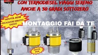 Riscaldatore invernale filtro gasolio motore  CAMPER FURGONI AUTO [upl. by Arehs]