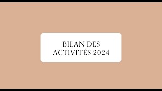 BILAN DES ACTIVITÉS 2024  SDC VieuxMontréal [upl. by Fleta]