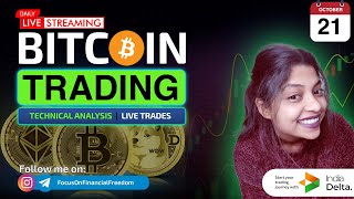 21 Oct Crypto Trading  Bitcoin Live Trading  Ethererum Trading  live bitcoinlivetrading btcLive [upl. by Ainorev]