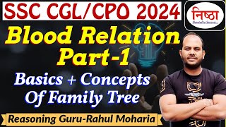 Blood Relation Part1  Basics and Concepts of Family Tree  Reasoning By Rahul Moharia [upl. by Tulley]