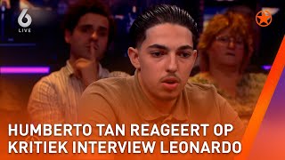 Humberto eerlijk over interview met Leonardo uit de livestream van Bilal Wahib  SHOWNIEUWS [upl. by Brey]