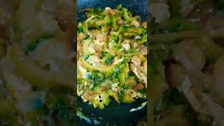 ampalaya with egg shrimp [upl. by Lindy]