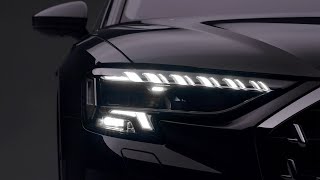 New Audi A8 Facelift 2022  Digital Matrix LED OLED lights Welcome Lights amp Ambient Lighting [upl. by Zoila]