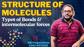 Coordinate covalent Bond  Intermolecular Forces  Hydrogen Bonding  Structure of Molecules  Ch 4 [upl. by Killy]