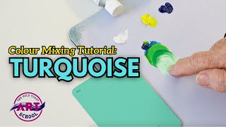 How To Mix Turquoise Or Teal Or Aqua Blue StepByStep [upl. by Ydneh]