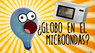 Cómo inflar un globo con un microondas [upl. by Enialedam58]