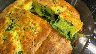 Buk misri me spinaq dhe qep te reja recet e shpejt  corn bread with spinach [upl. by Sutherlan]