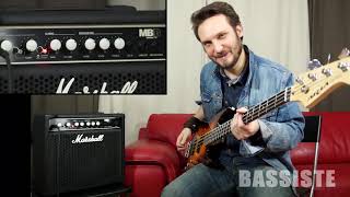 MARSHALL MB15  BASS AMP  REVIEW  TEST  Bassiste Magazine 47 [upl. by Rosse]