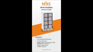 Selec Annunciator AN800230V  Features and Applications [upl. by Elttil63]