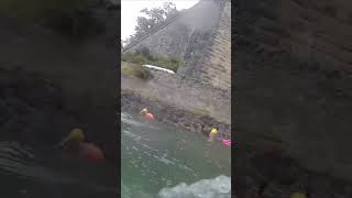 Swimming under Menai Bridge adventure angelsey wildswimming loveswimrun3430 [upl. by Einrae]