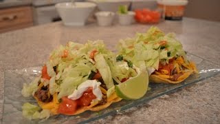 How to Cook Ground Beef amp Refried Bean Tostadas Cooking with Kimberly [upl. by Olly777]