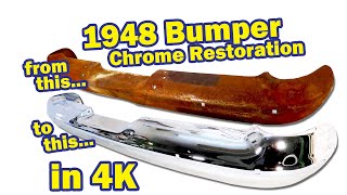 Restoring a Chrome Bumper Epic Chrome Restoration Process [upl. by Lleznod470]