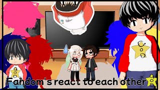 Fandoms react to each other  part 19  kotaro lives alone  READ DESC IMPORTANT [upl. by Crim813]