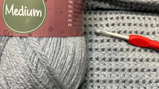 Écharpe XL homme au crochet pour droitiers [upl. by Ahsiat]