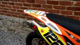 KTM 250 SXF 2013 FULL AKRAPOVIC TITAN [upl. by Ynar]