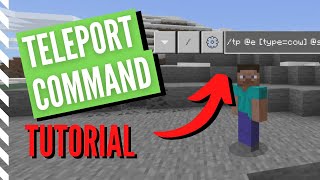 How To Use The TELEPORT Command  tp In Minecraft Bedrock 120 MCPE Xbox PS Nintendo Windows [upl. by Uwkuhceki]