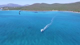 Kitesurfen in Euböa Griechenland mit surfbudede [upl. by Oinafipe]