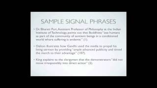 Signal Phrases amp Parenthetical Citation [upl. by Anatlus]