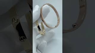 Custom Made Cartier Love Bangle Bracelet 18K Real Gold For Men And Women [upl. by Ole]