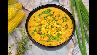 Homemade Veg Corn Chowder  Easy One Pot Recipe [upl. by Lawrenson]